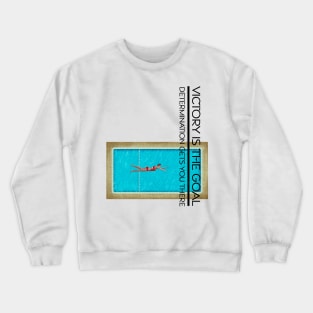 Swim Race Slogan Crewneck Sweatshirt